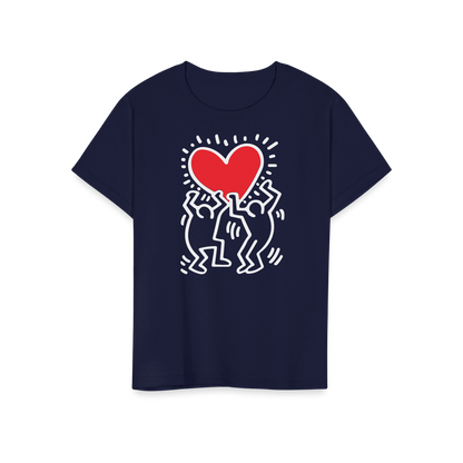 Men Holding Heart icon, street art t-shirt