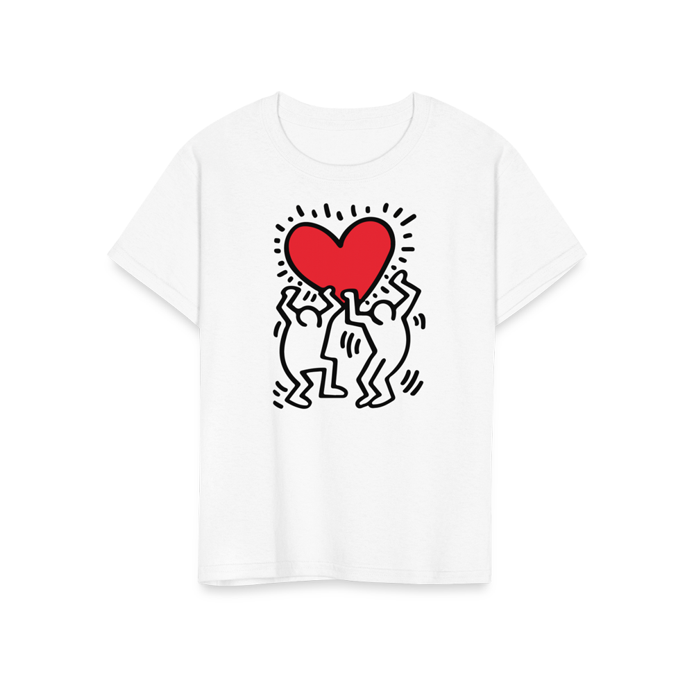 Men Holding Heart icon, street art t-shirt