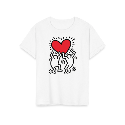 Men Holding Heart icon, street art t-shirt