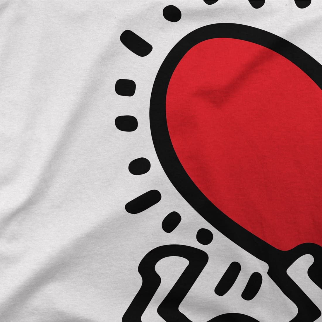 Men Holding Heart icon, street art t-shirt