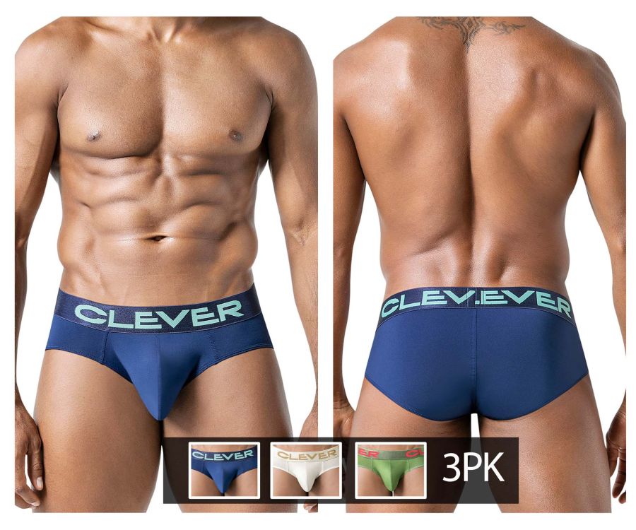 Mens 3PK Australian Latin Briefs Clever 519968