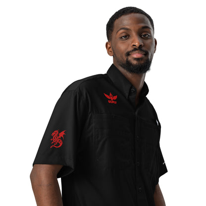 GoFlyStyle Men’s Columbia short sleeve button shirt
