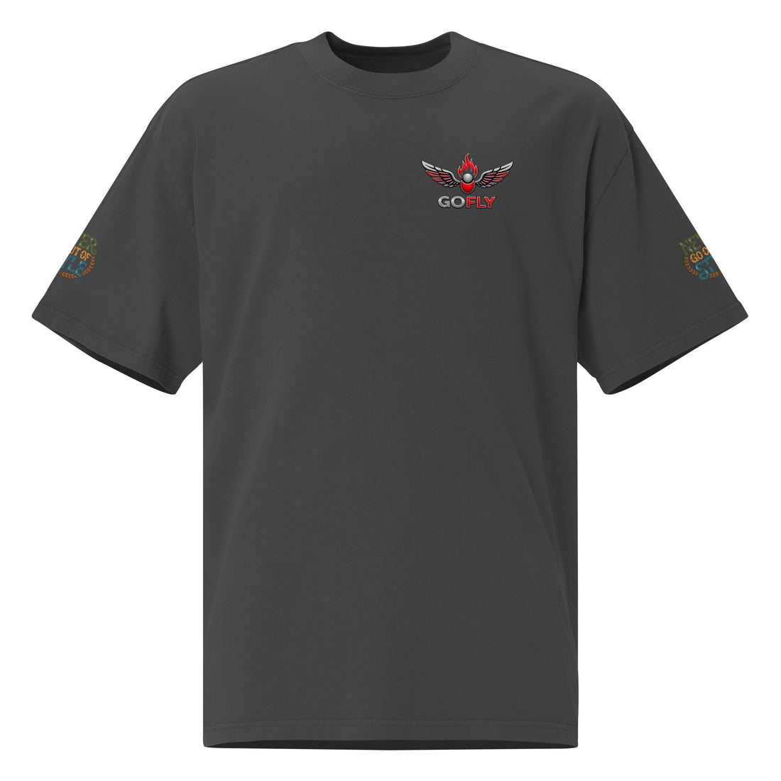 GoFly Never Out Of Style Oversized faded t-shirt