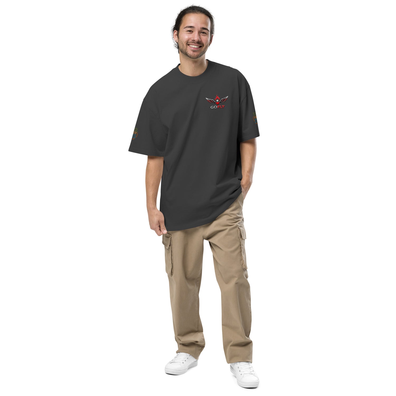 GoFly Never Out Of Style Oversized faded t-shirt