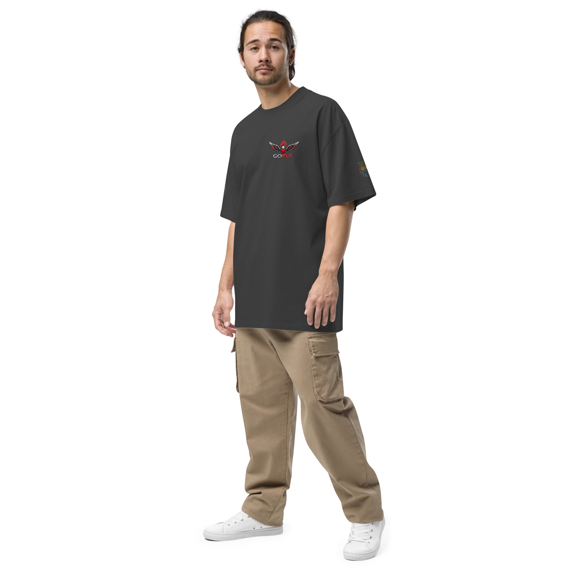 GoFly Never Out Of Style Oversized faded t-shirt