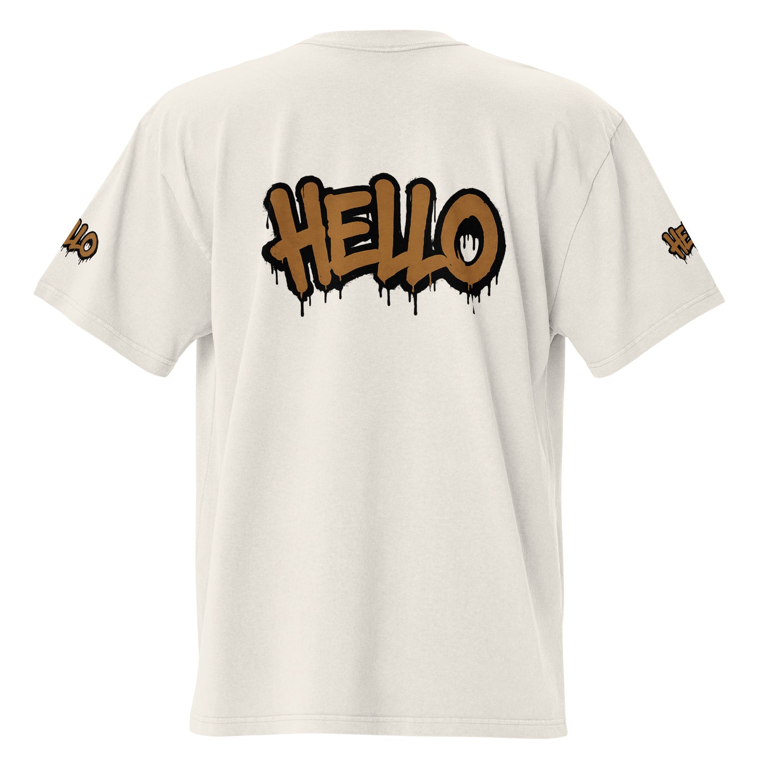 HELLO Oversized faded t-shirt