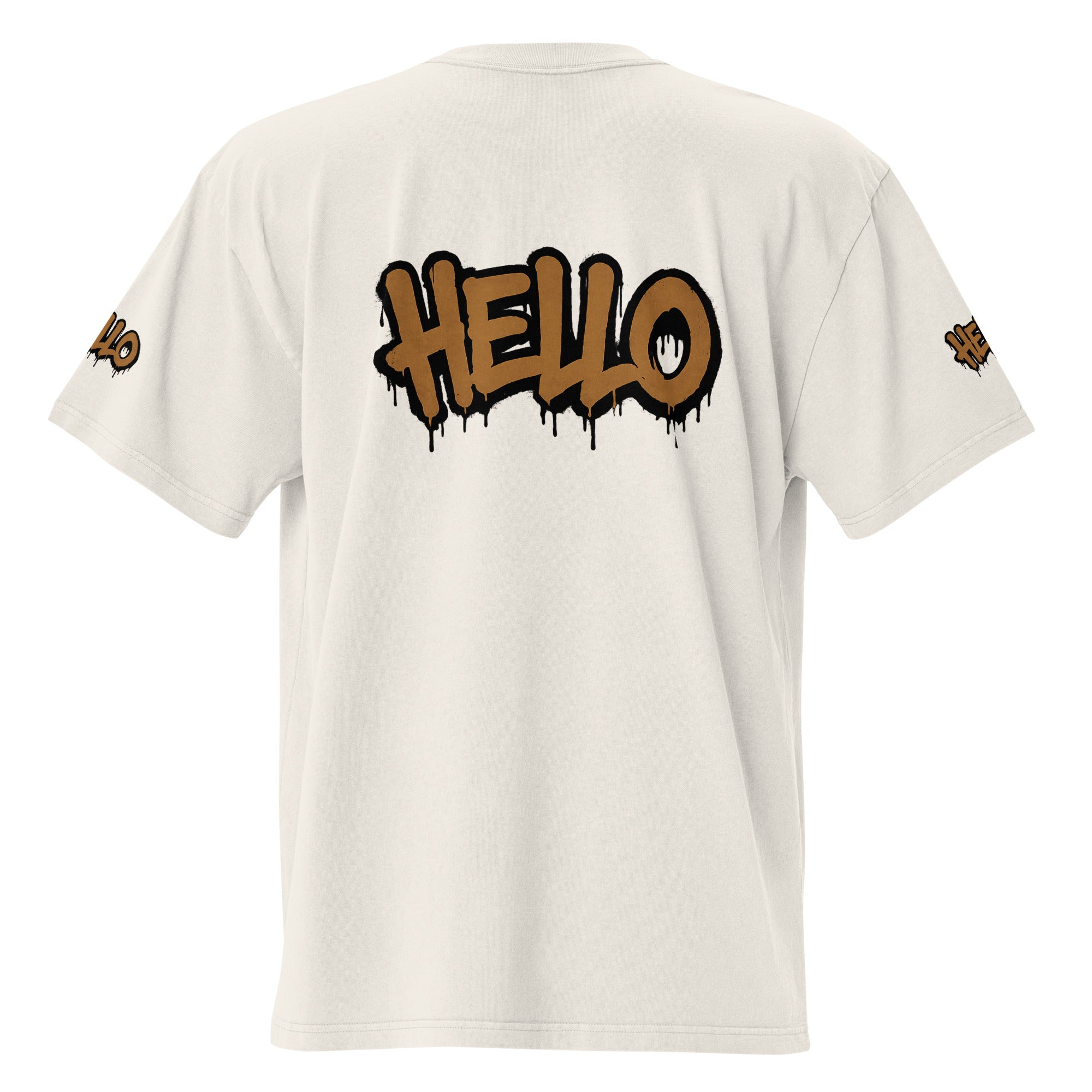 HELLO Oversized faded t-shirt
