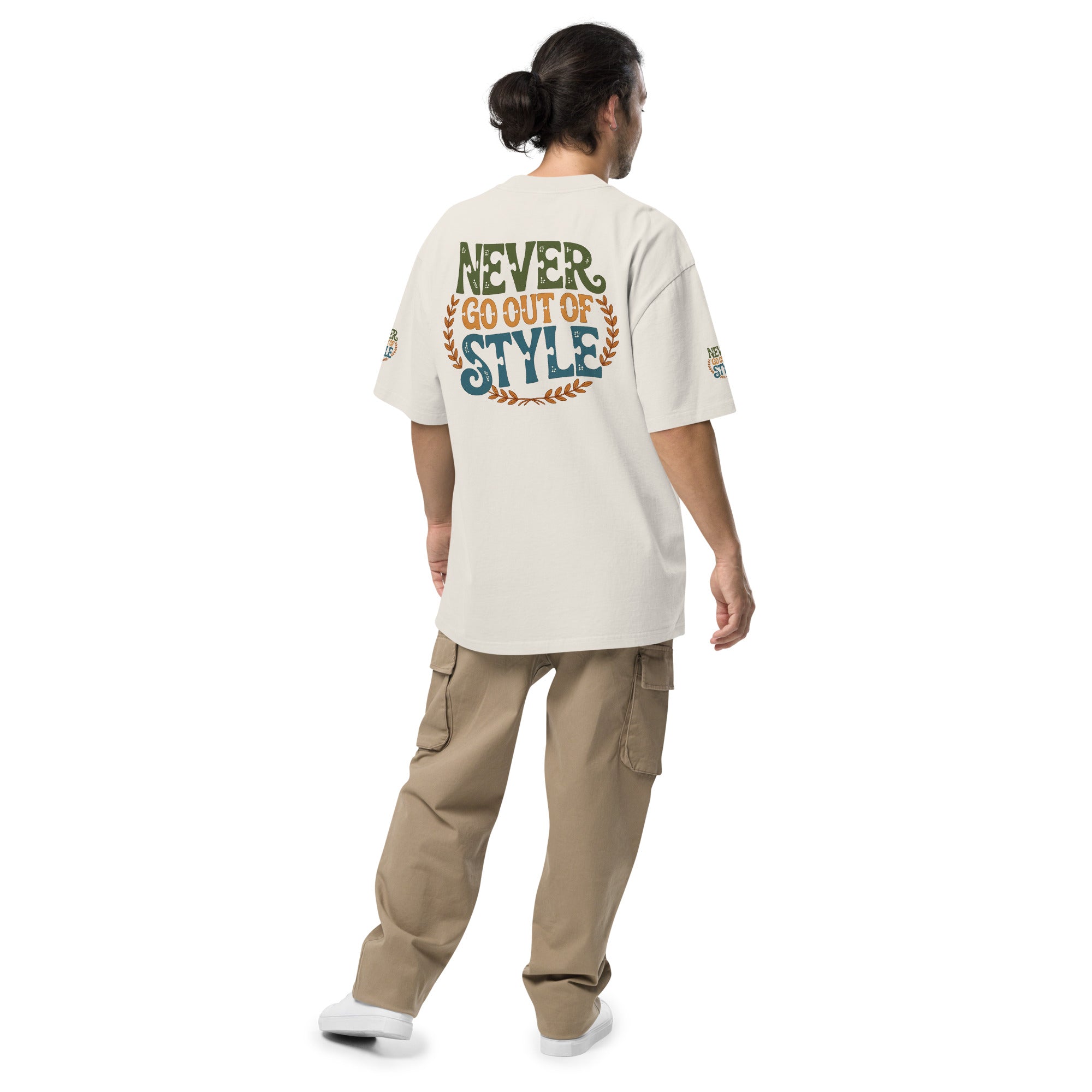 GoFly Never Out Of Style Oversized faded t-shirt