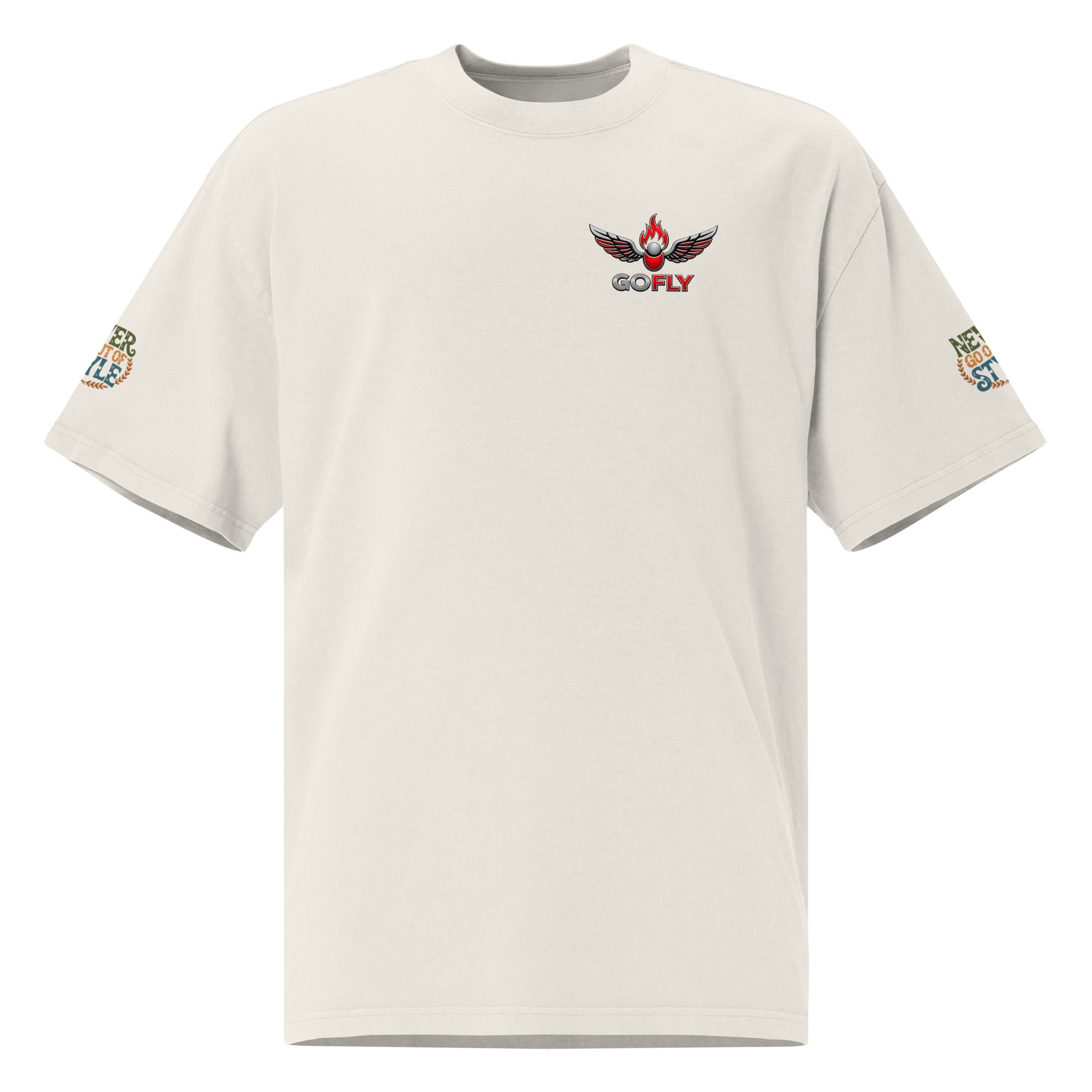 GoFly Never Out Of Style Oversized faded t-shirt