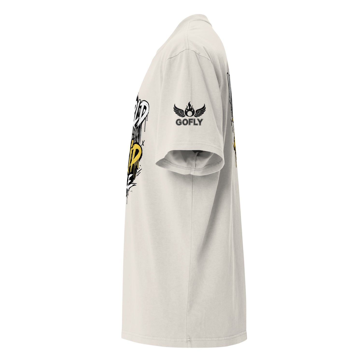 GoFly World Of Drip Style Oversized faded t-shirt