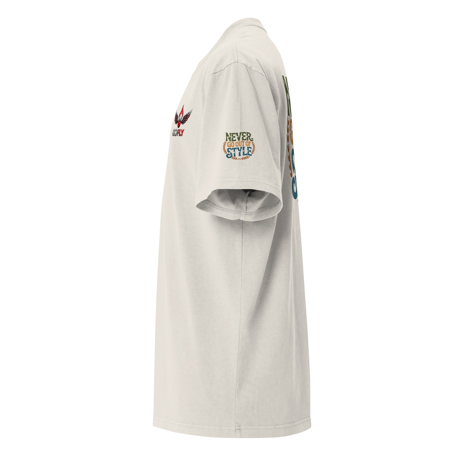 GoFly Never Out Of Style Oversized faded t-shirt