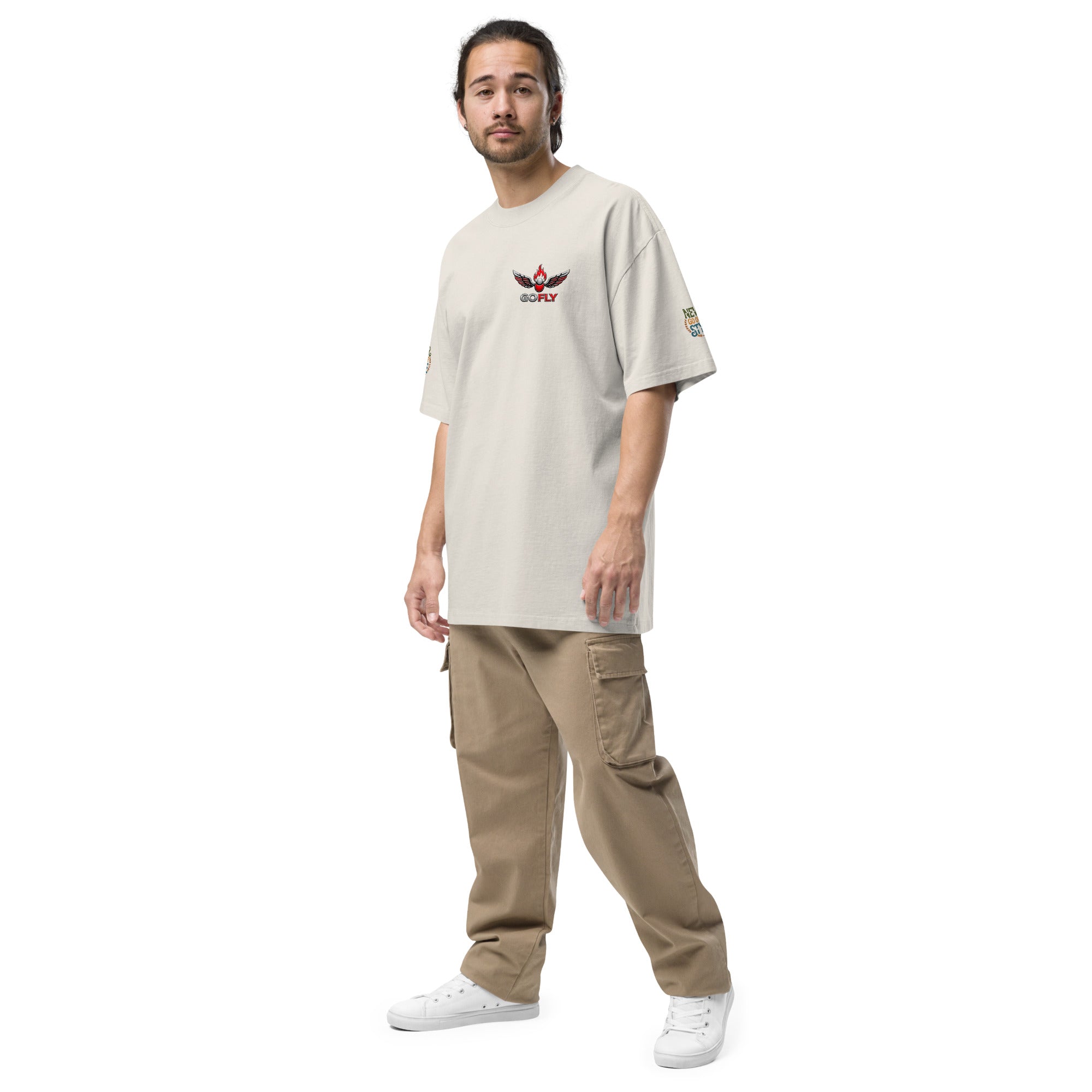 GoFly Never Out Of Style Oversized faded t-shirt