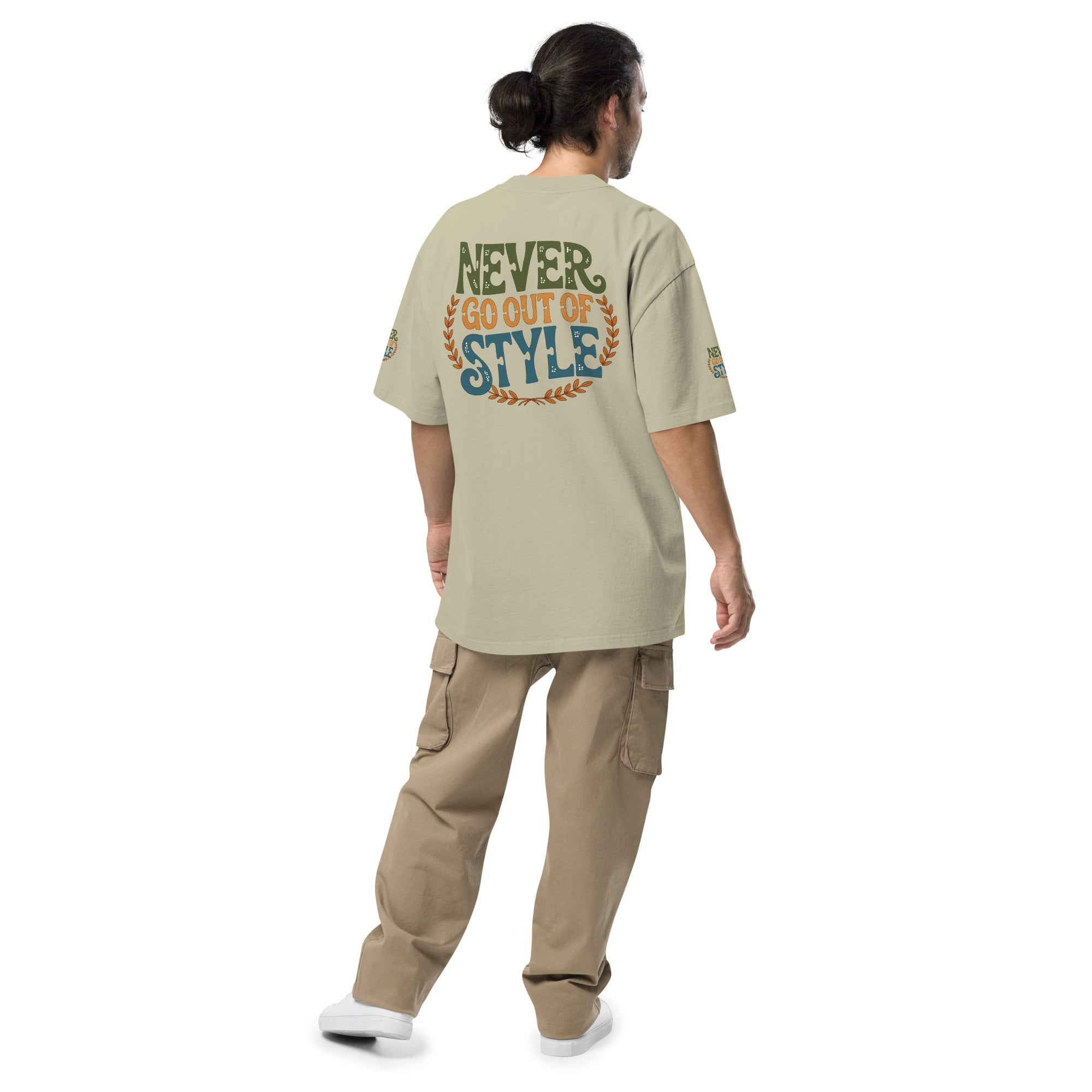 GoFly Never Out Of Style Oversized faded t-shirt