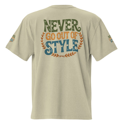 GoFly Never Out Of Style Oversized faded t-shirt