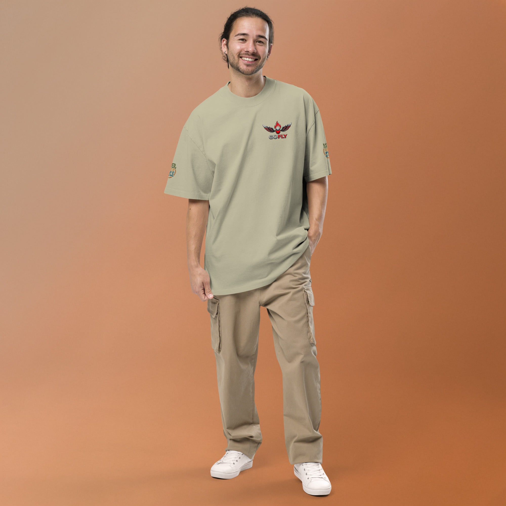 GoFly Never Out Of Style Oversized faded t-shirt