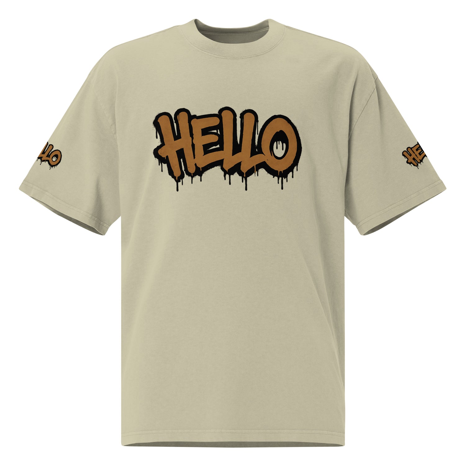 HELLO Oversized faded t-shirt