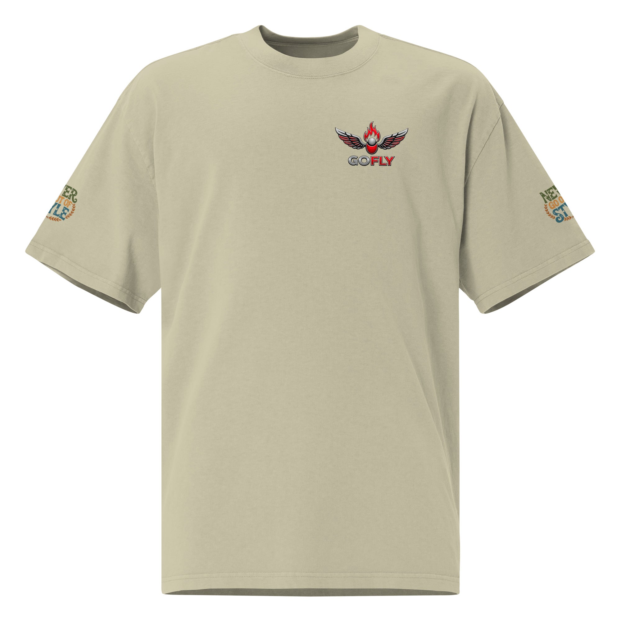 GoFly Never Out Of Style Oversized faded t-shirt
