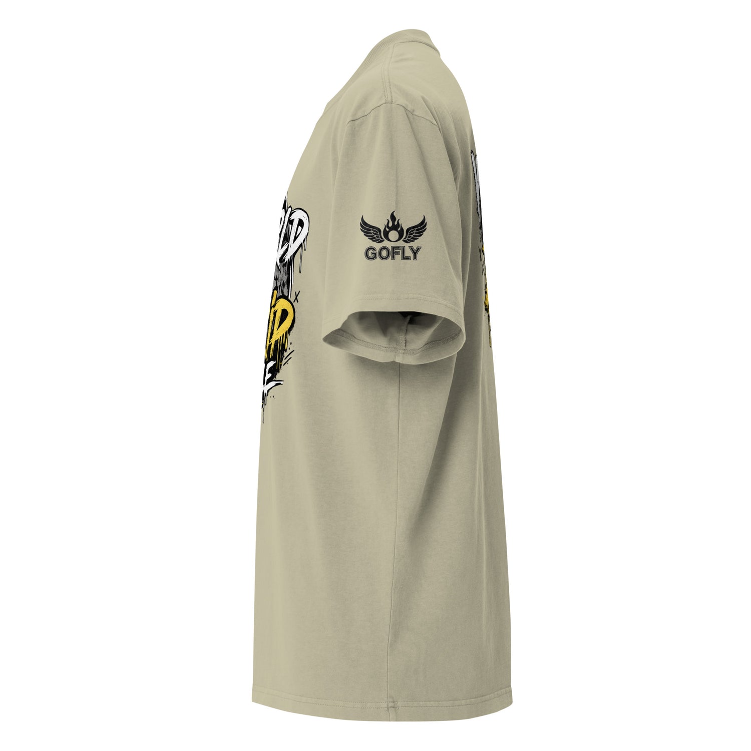 GoFly World Of Drip Style Oversized faded t-shirt
