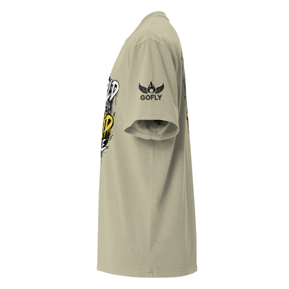 GoFly World Of Drip Style Oversized faded t-shirt