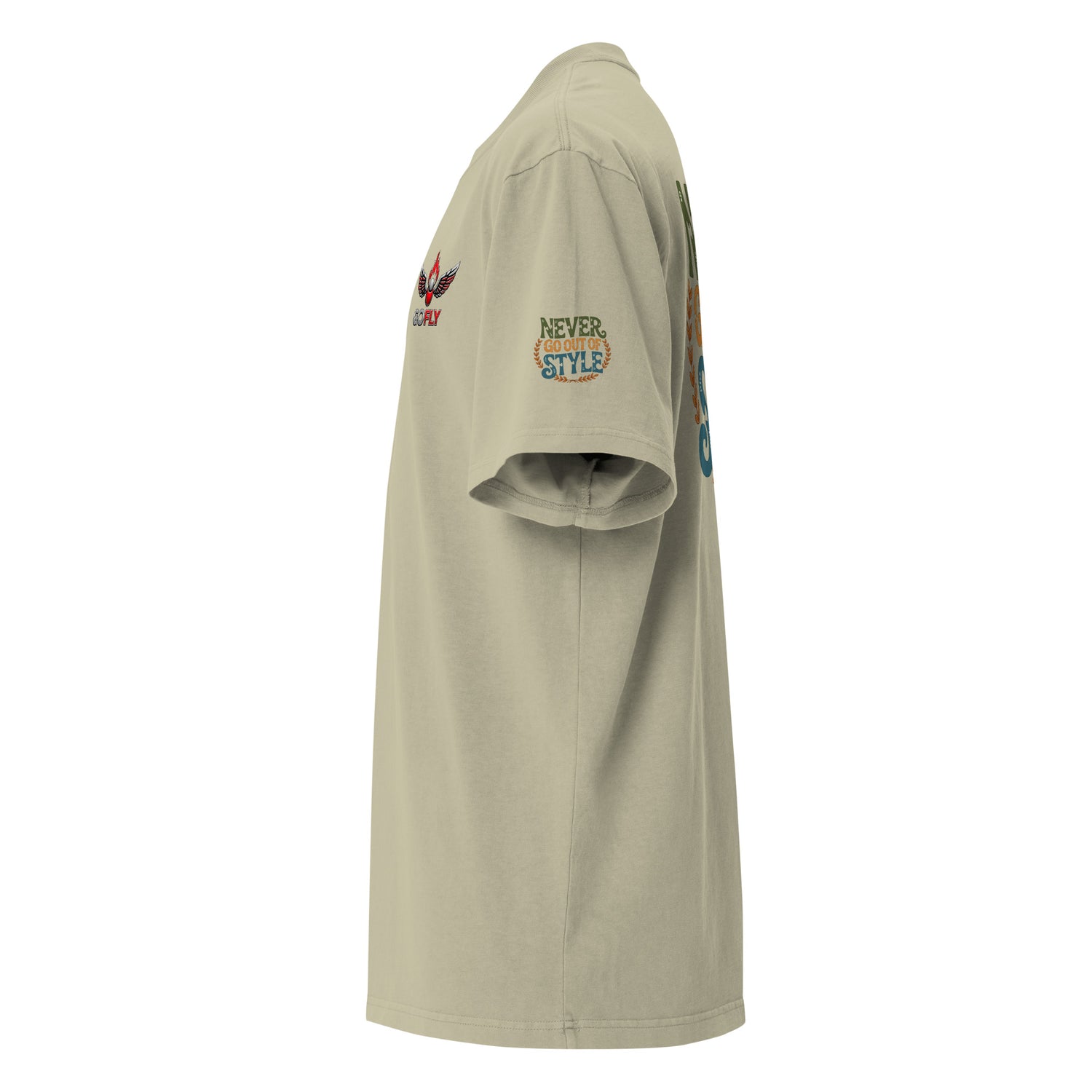 GoFly Never Out Of Style Oversized faded t-shirt
