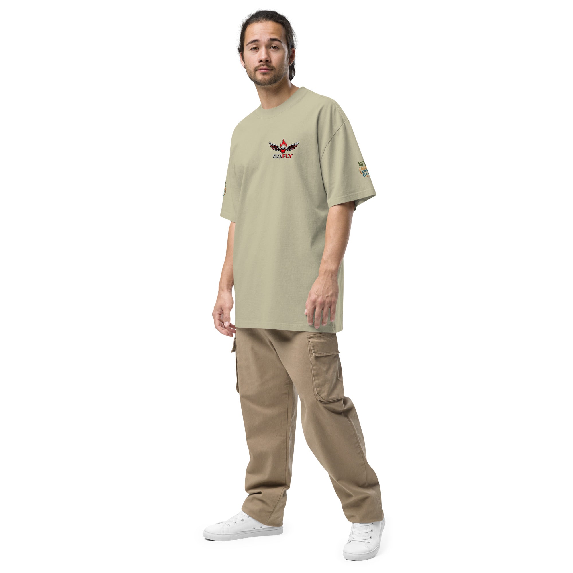 GoFly Never Out Of Style Oversized faded t-shirt
