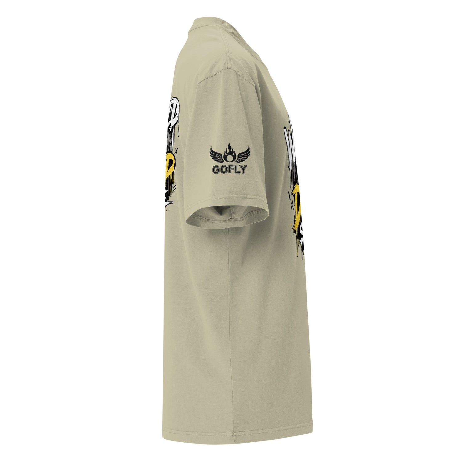GoFly World Of Drip Style Oversized faded t-shirt