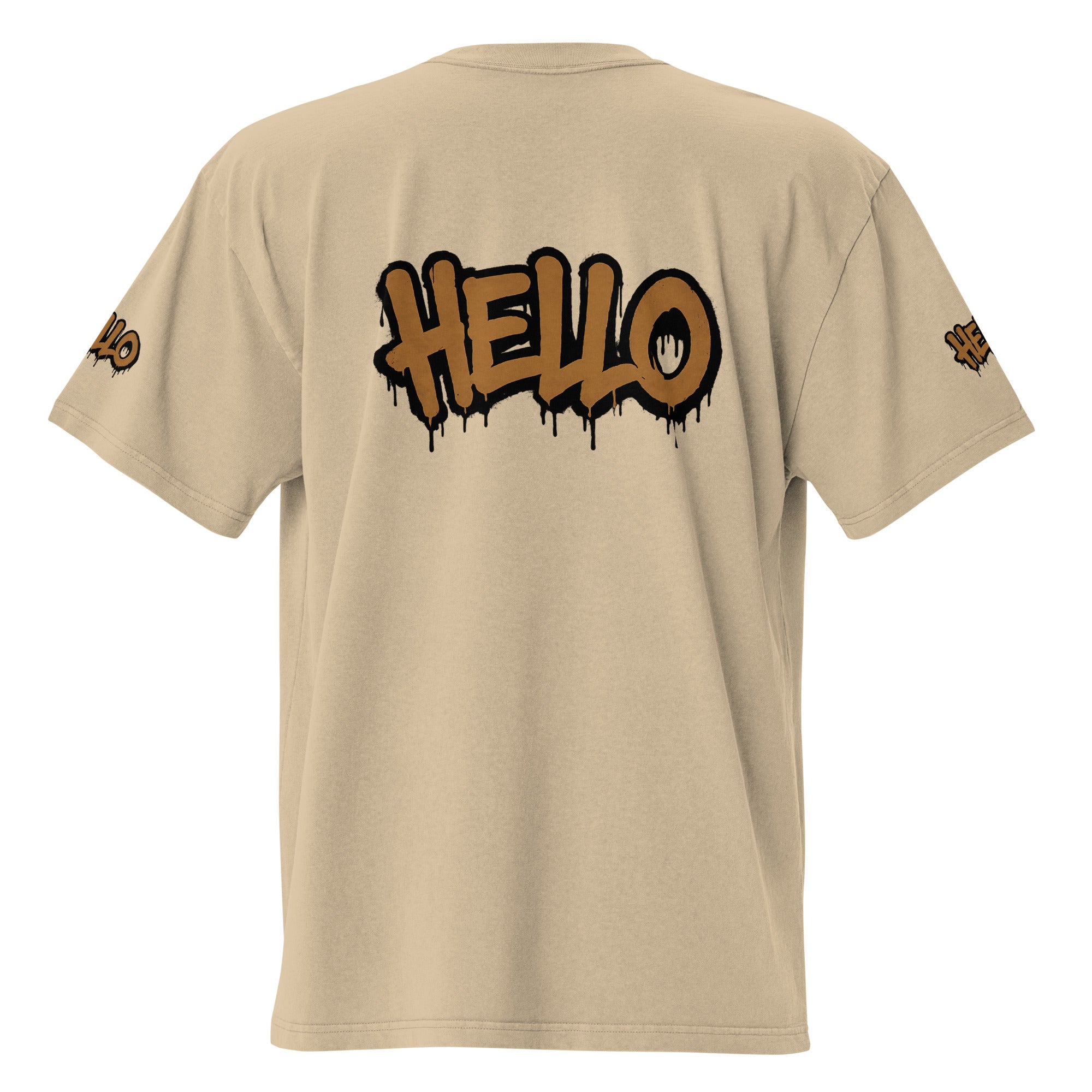 HELLO Oversized faded t-shirt