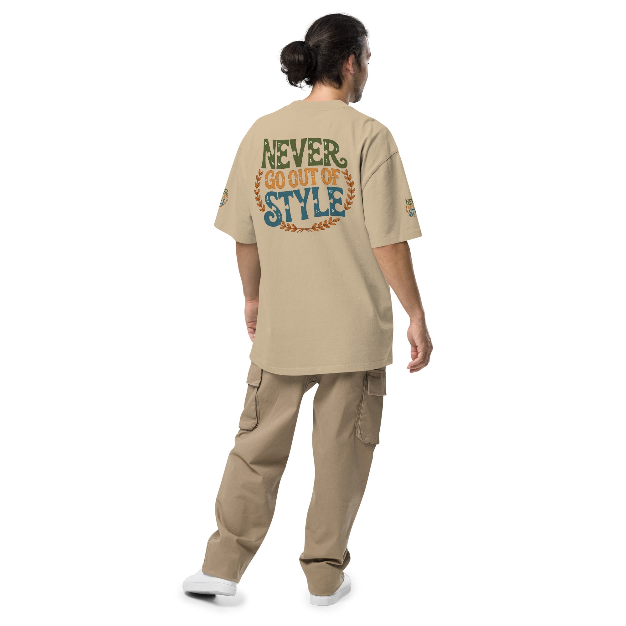 GoFly Never Out Of Style Oversized faded t-shirt