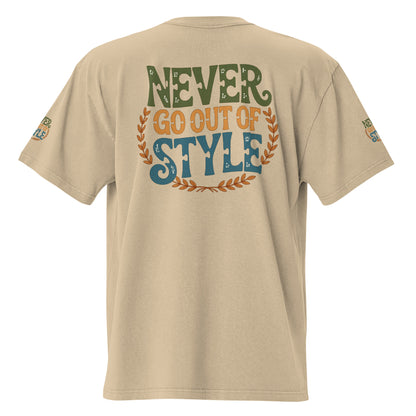GoFly Never Out Of Style Oversized faded t-shirt