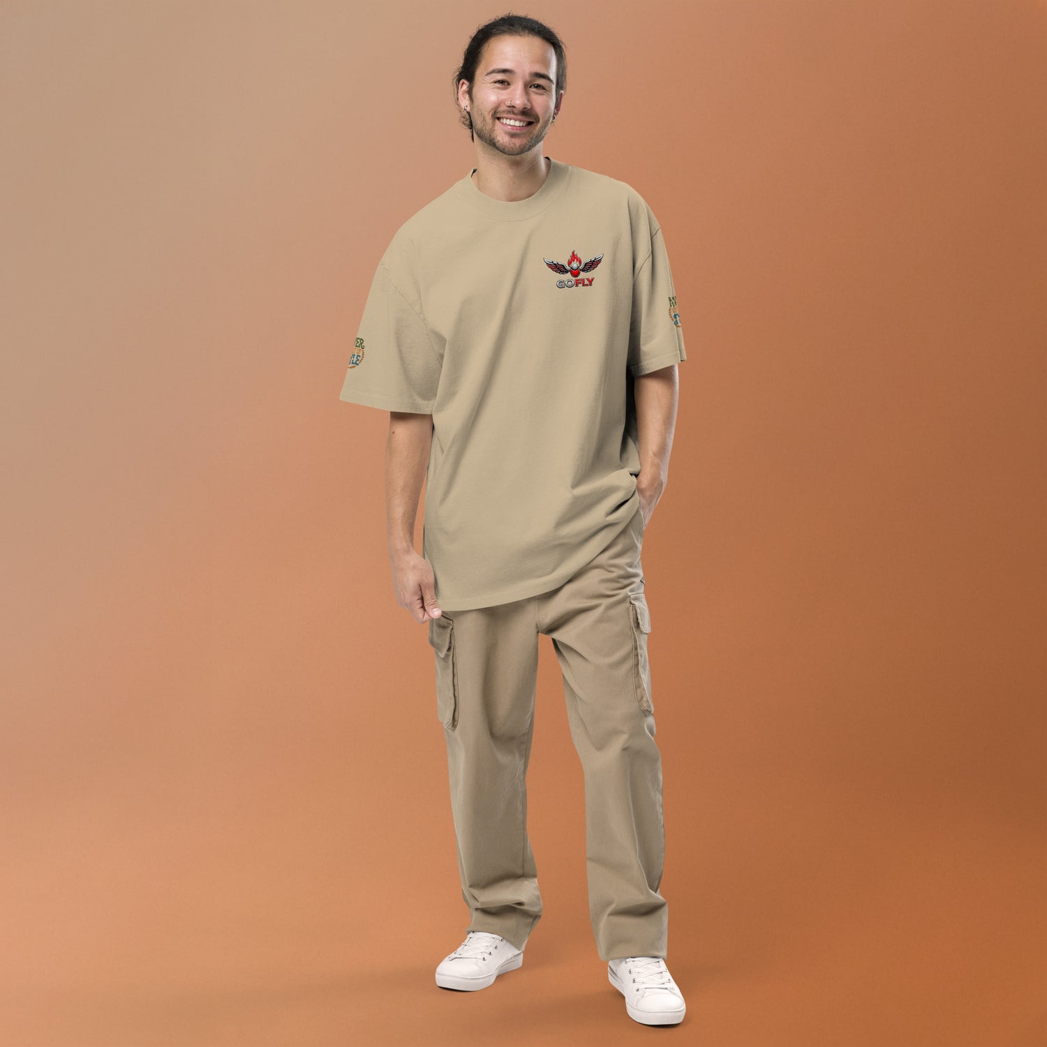 GoFly Never Out Of Style Oversized faded t-shirt