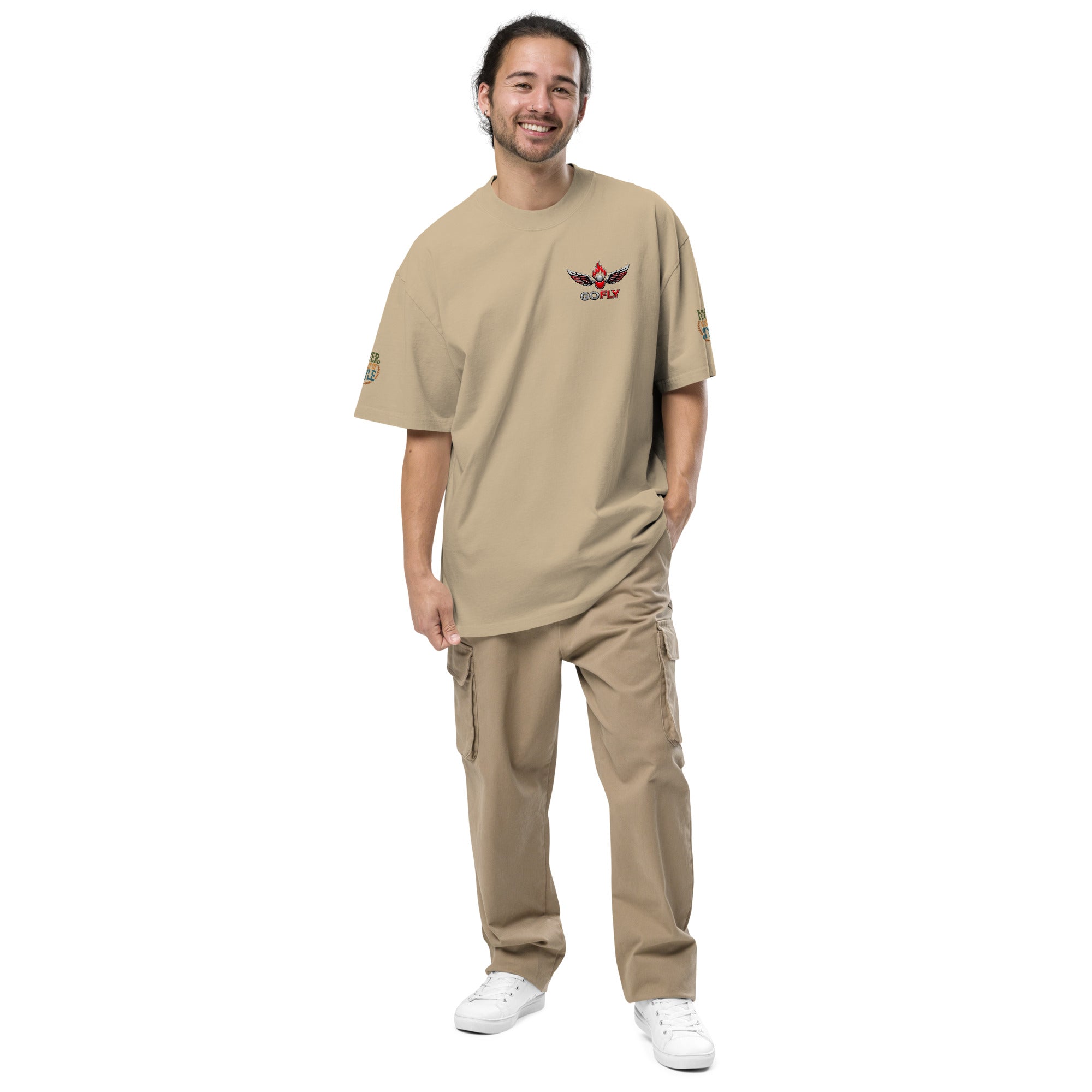GoFly Never Out Of Style Oversized faded t-shirt