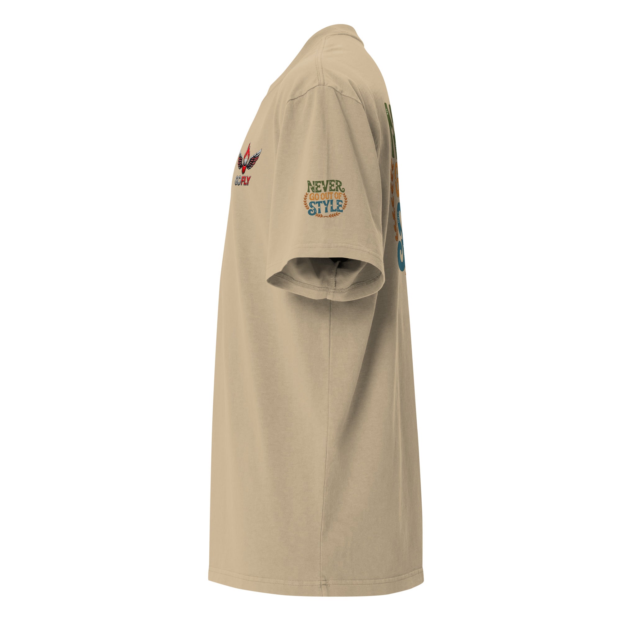 GoFly Never Out Of Style Oversized faded t-shirt