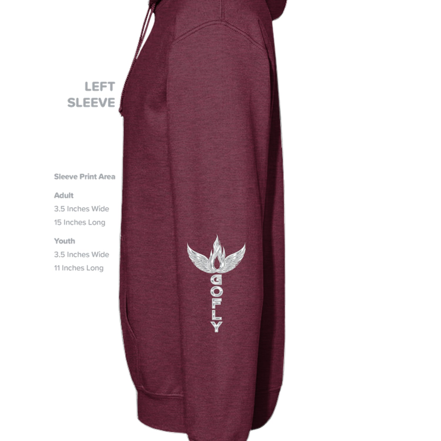 Heather Sport Dark Maroon - G185 - SLEEVE_LEFT