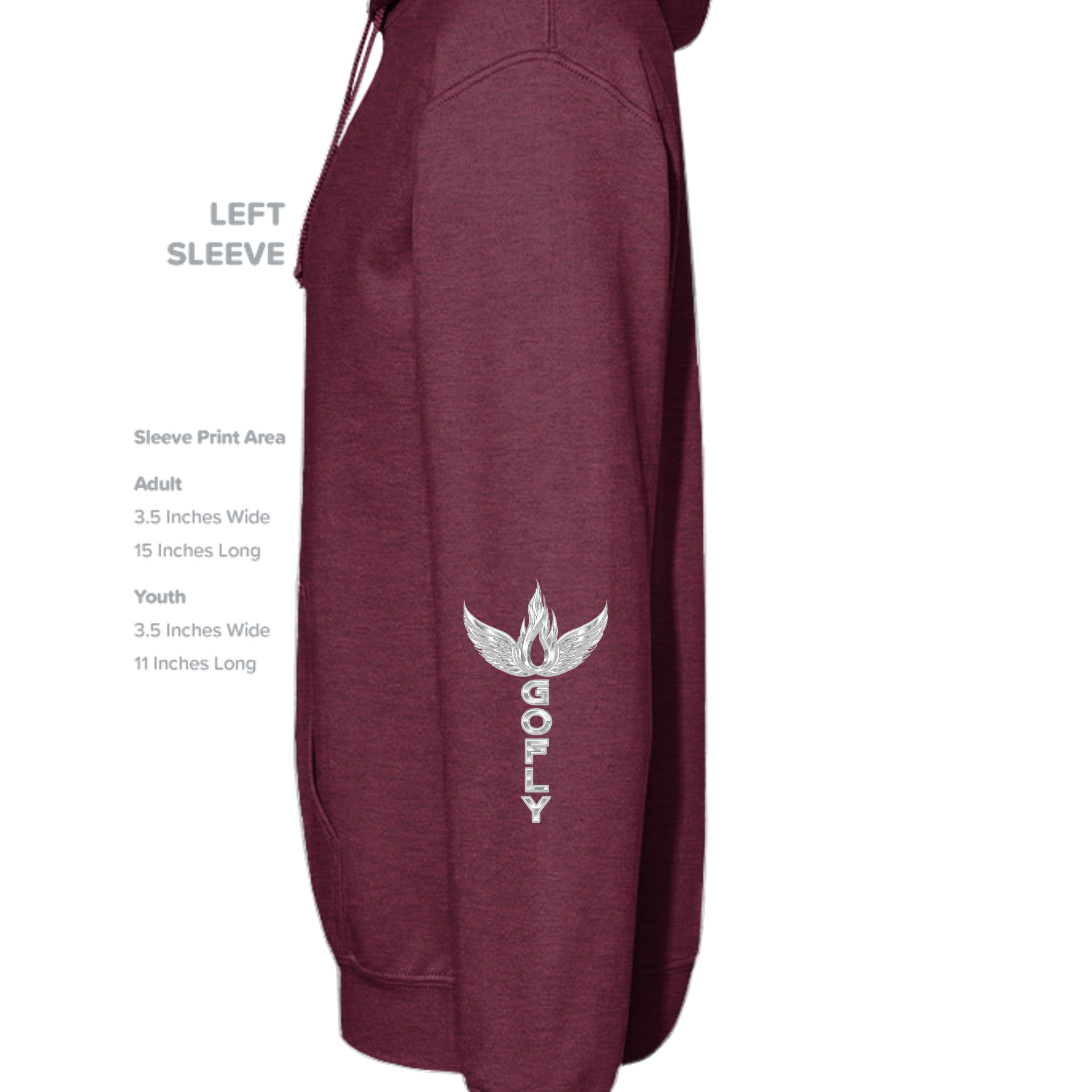 Heather Sport Dark Maroon - G185 - SLEEVE_LEFT