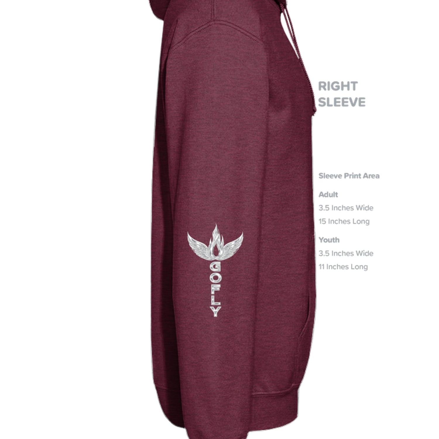 Heather Sport Dark Maroon - G185 - SLEEVE_RIGHT