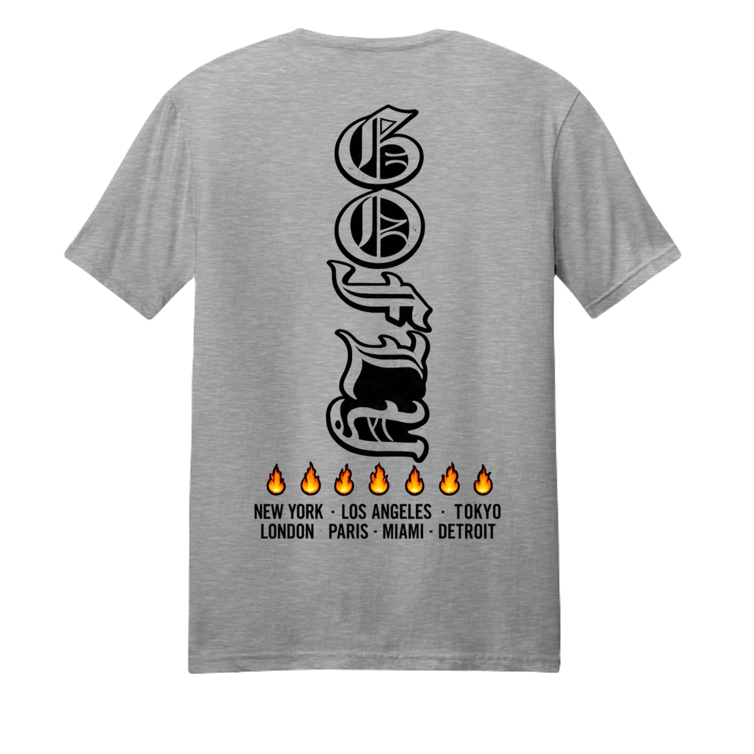Light Heather Grey - DM108 - BACK