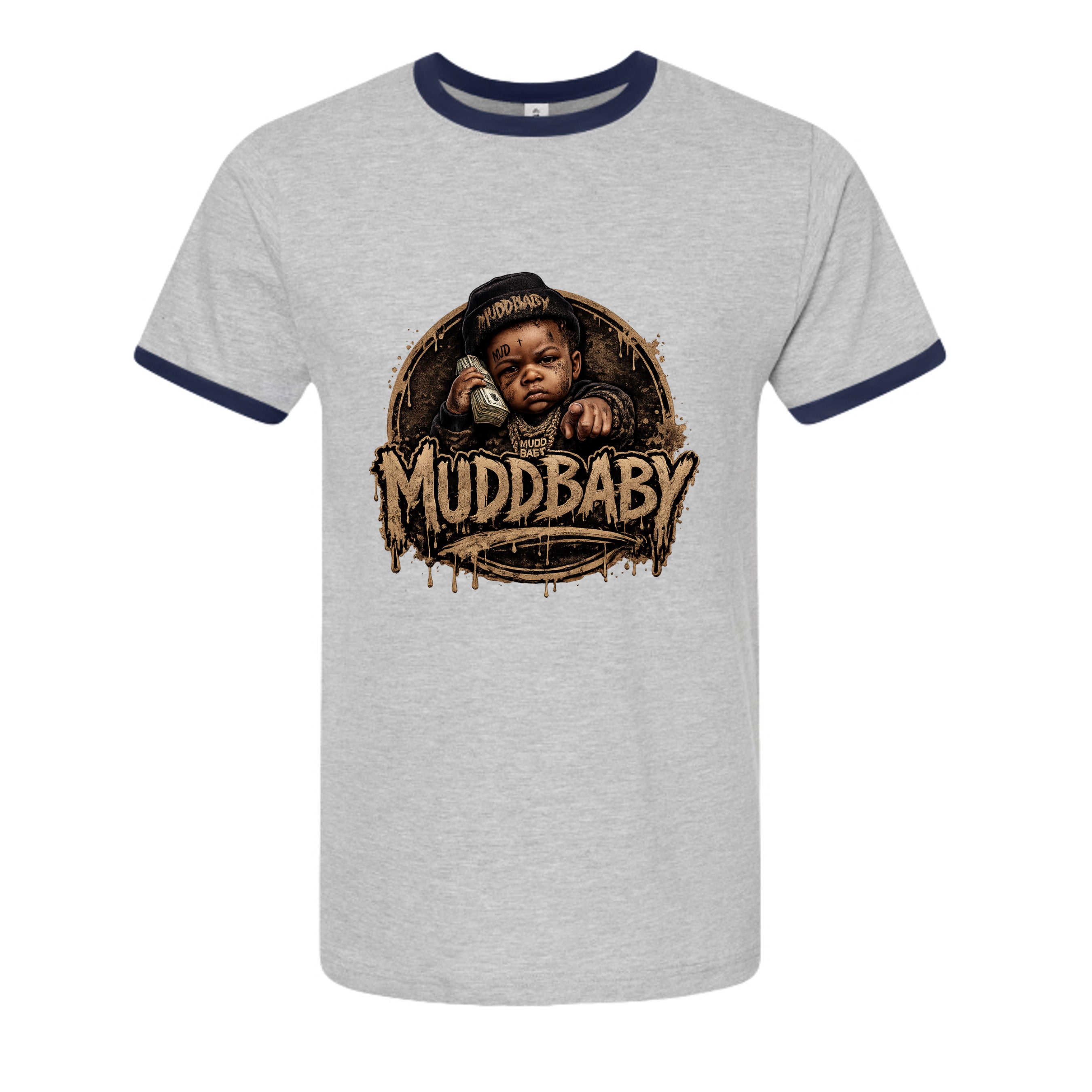 Heather Grey/ Navy - 246 - FRONT