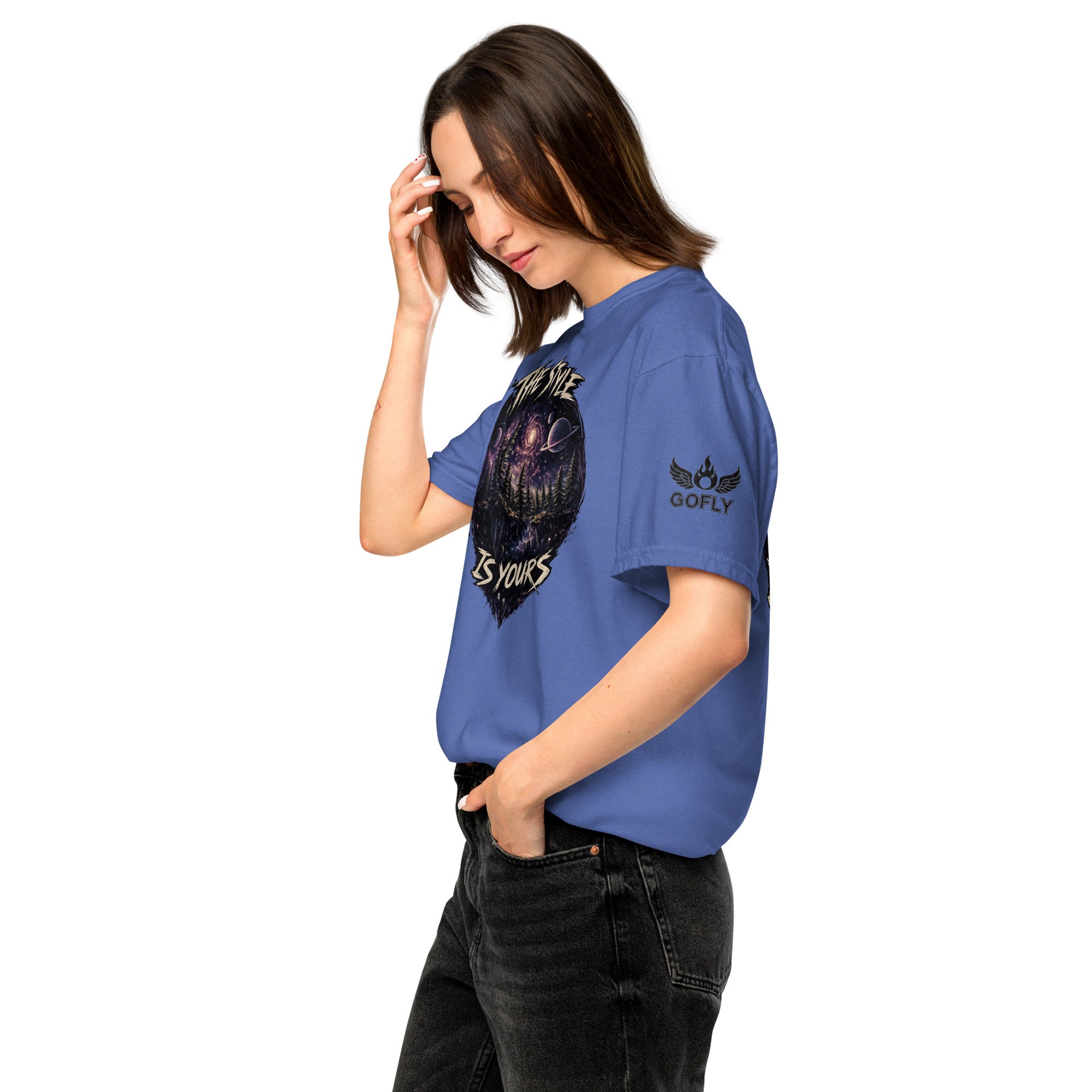 GoFly The Style Is Yours Unisex garment-dyed heavyweight t-shirt