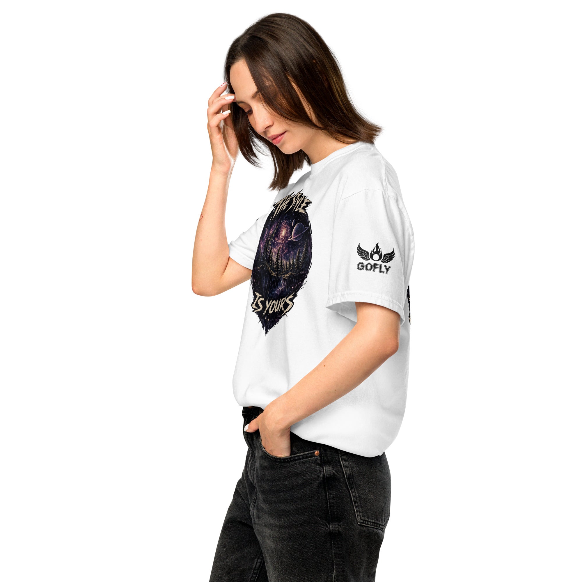 GoFly The Style Is Yours Unisex garment-dyed heavyweight t-shirt