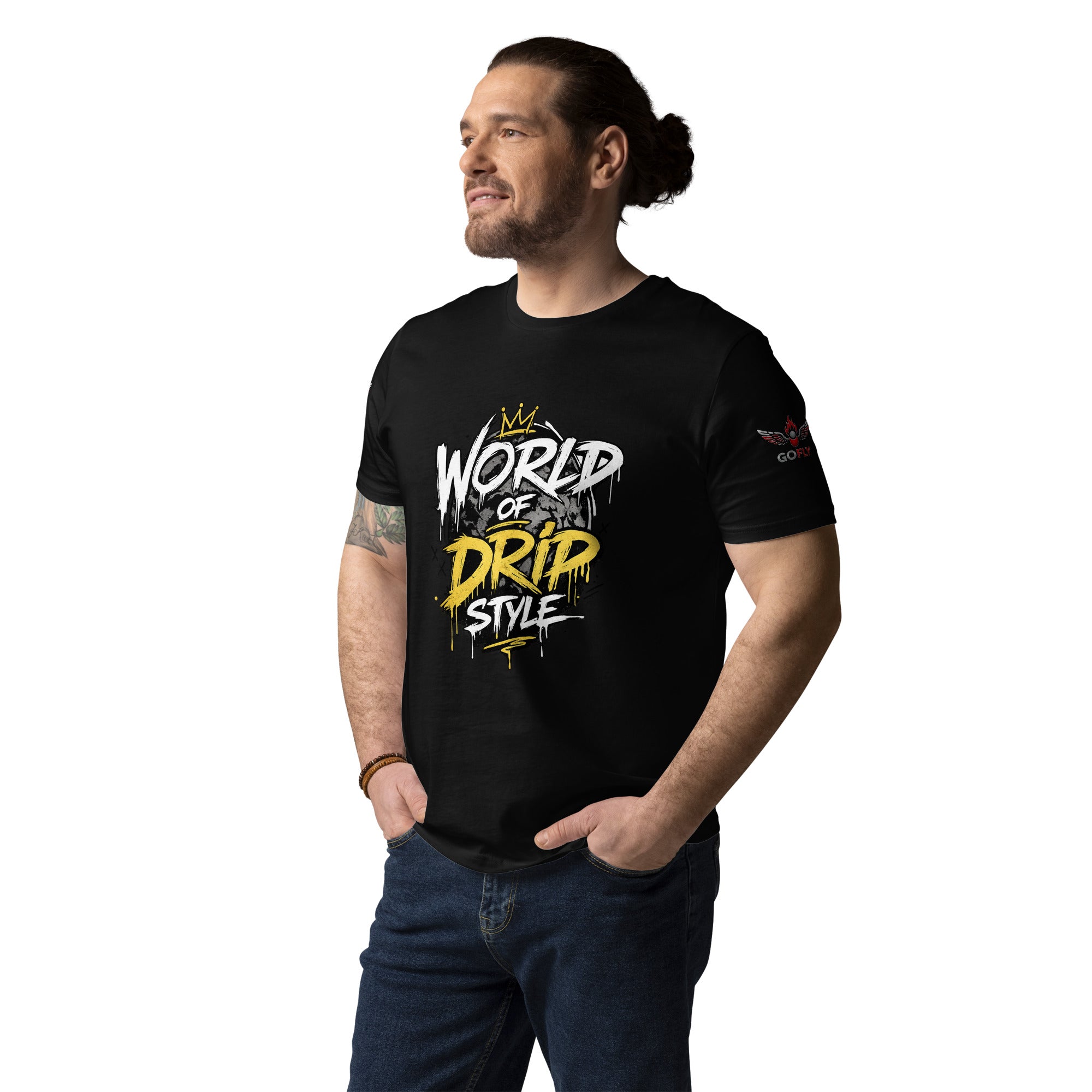 GoFly world of drip style Unisex Organic Cotton T-Shirt