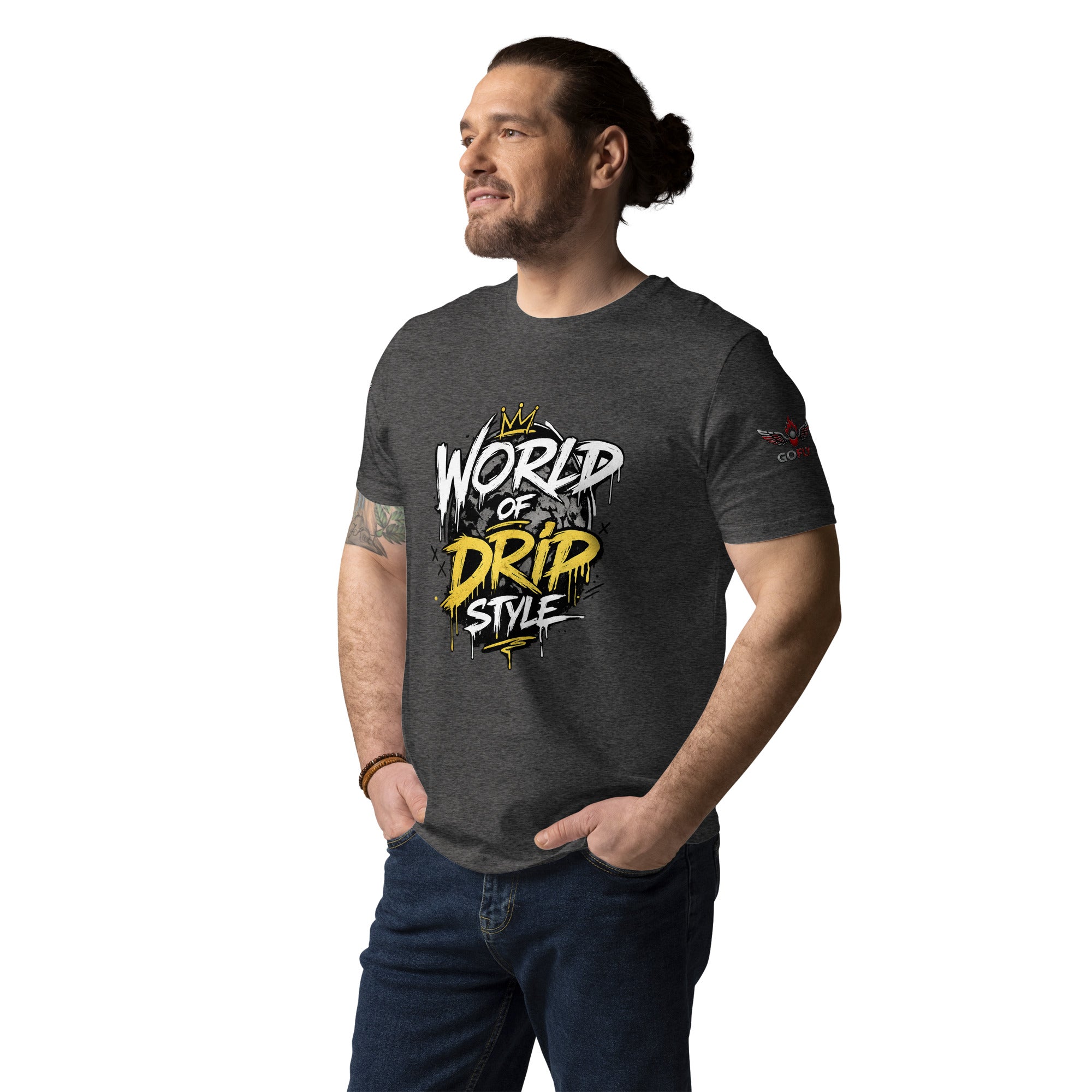GoFly world of drip style Unisex Organic Cotton T-Shirt