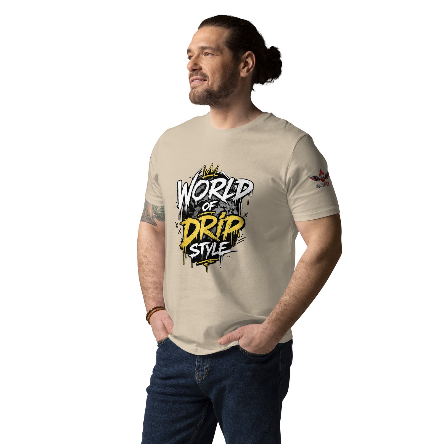 GoFly world of drip style Unisex Organic Cotton T-Shirt