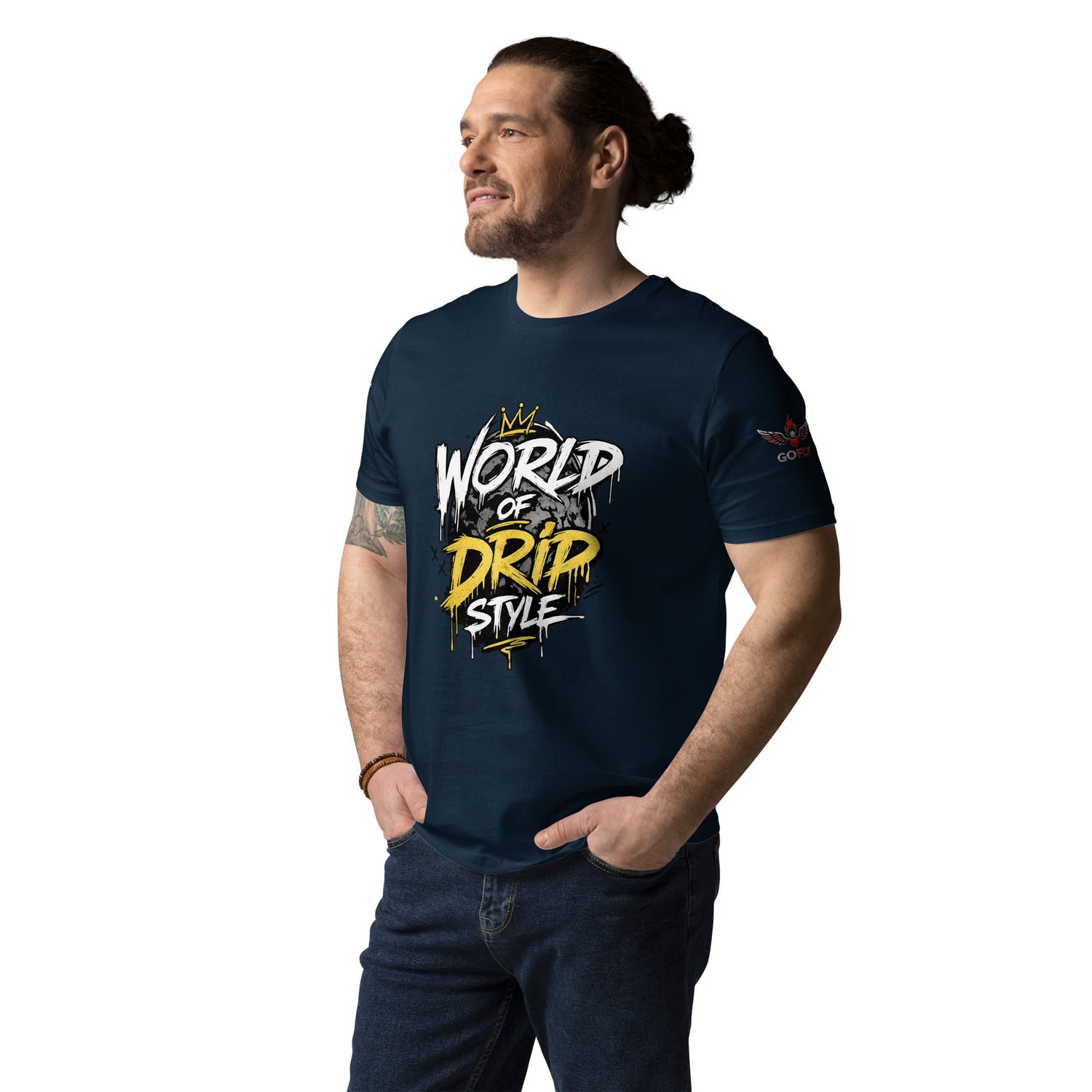 GoFly world of drip style Unisex Organic Cotton T-Shirt