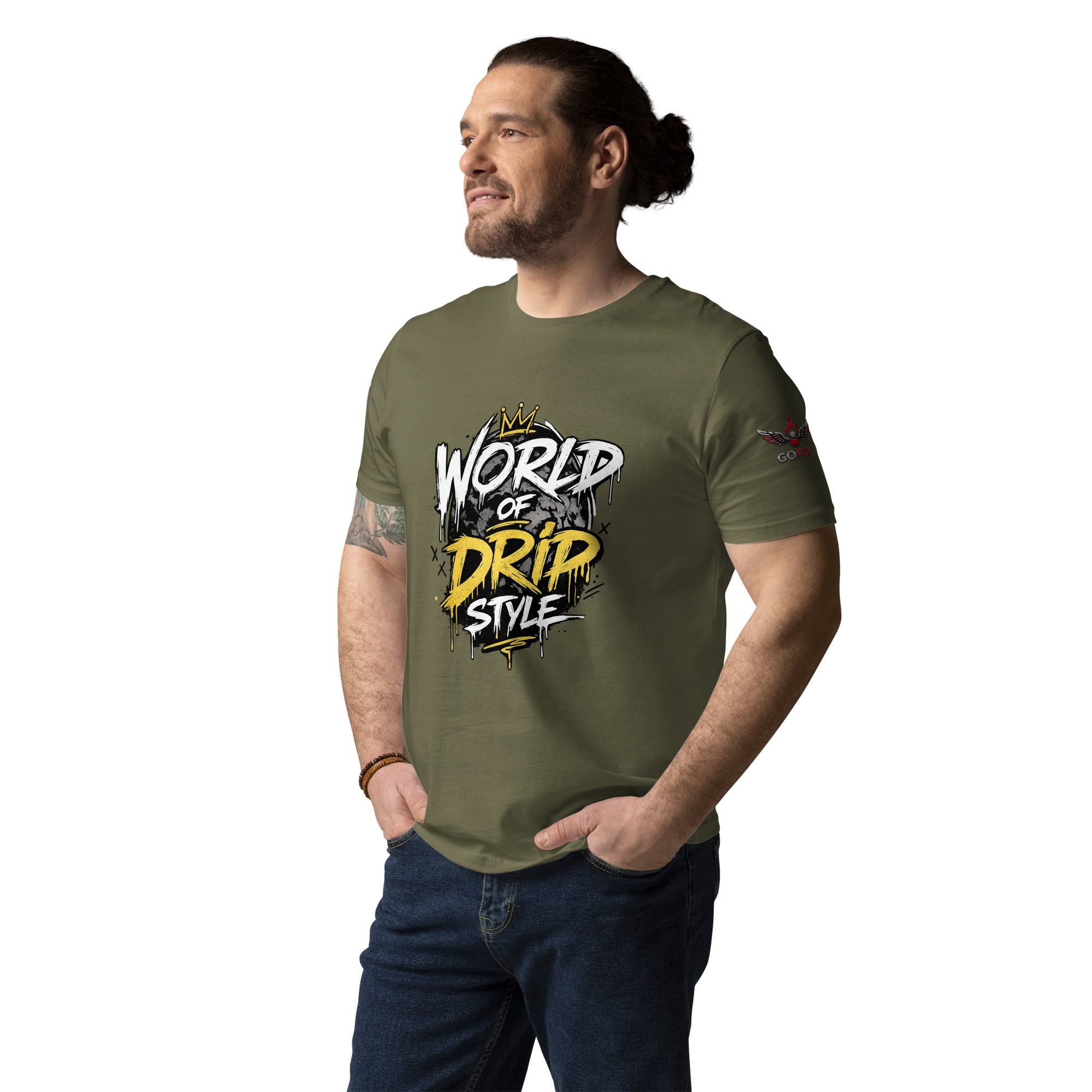 GoFly world of drip style Unisex Organic Cotton T-Shirt