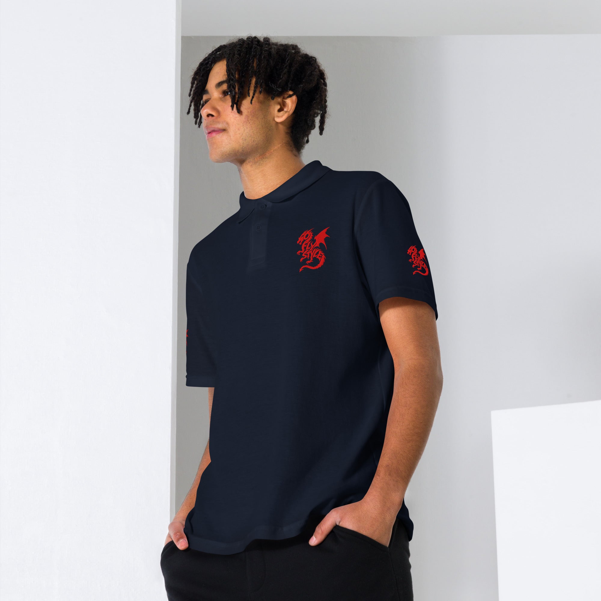 GoFlyStyle Unisex pique polo shirt