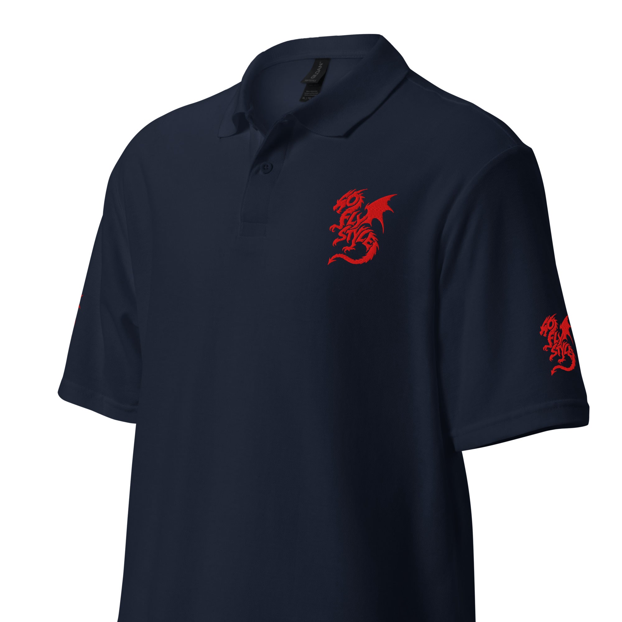 GoFlyStyle Unisex pique polo shirt