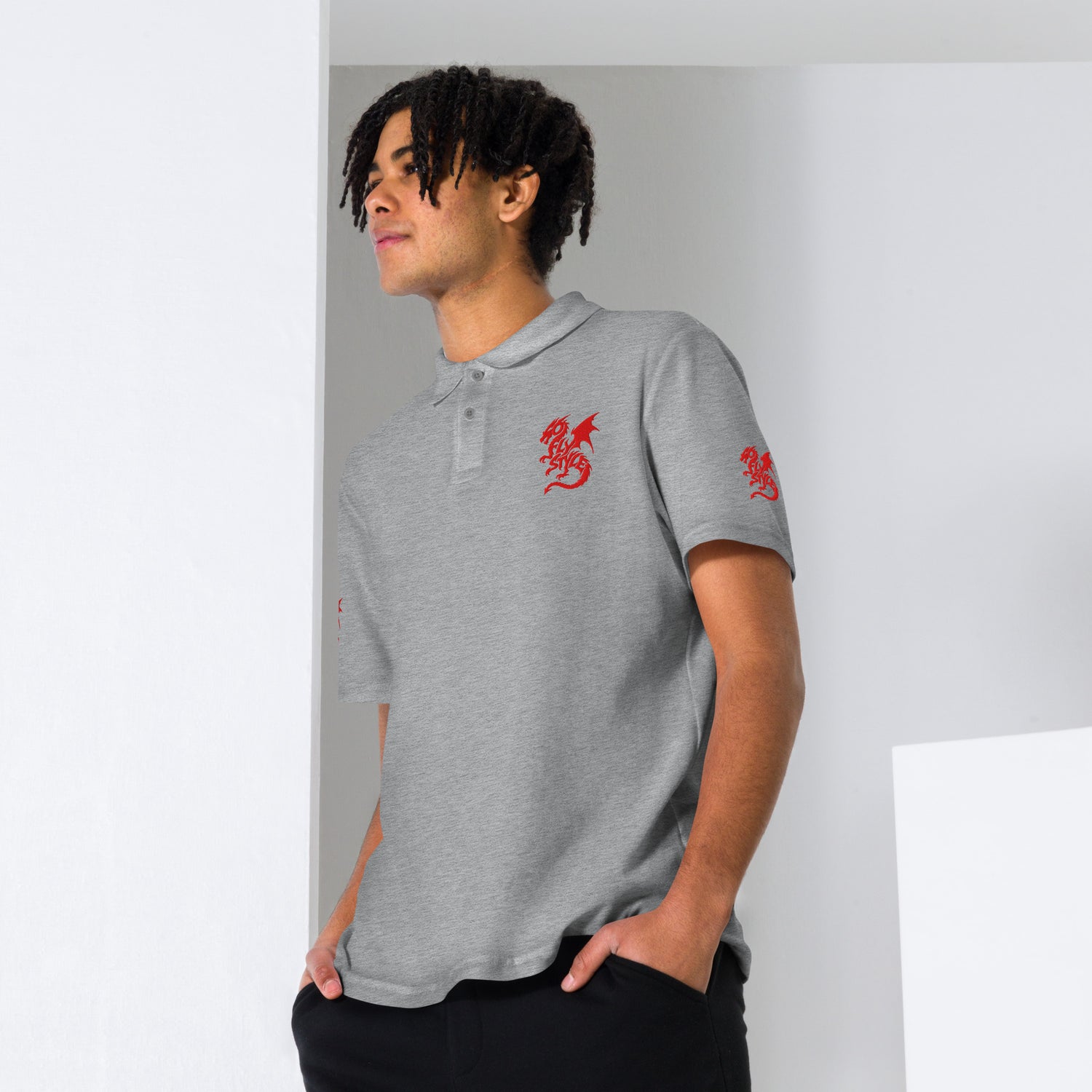 GoFlyStyle Unisex pique polo shirt