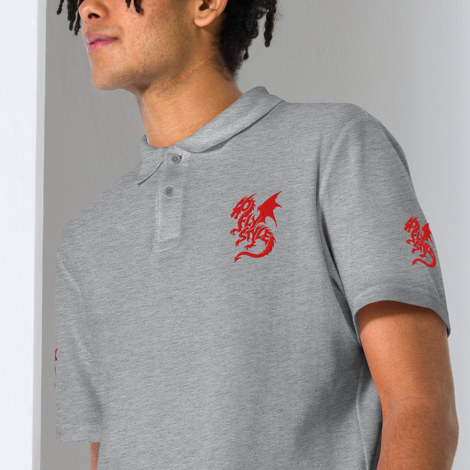 GoFlyStyle Unisex pique polo shirt