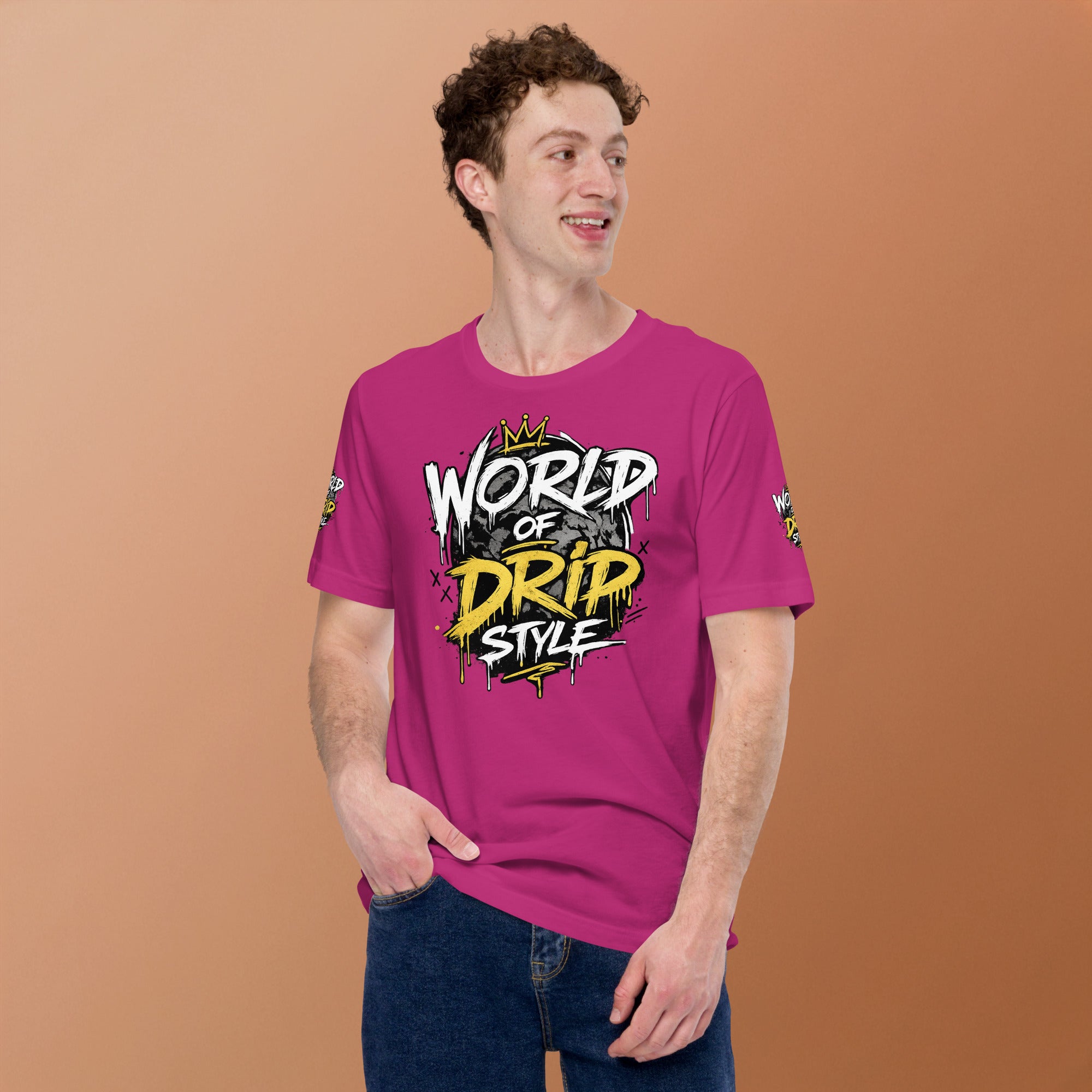 Product mockupGoFly World Of Drip Style Unisex t-shirt