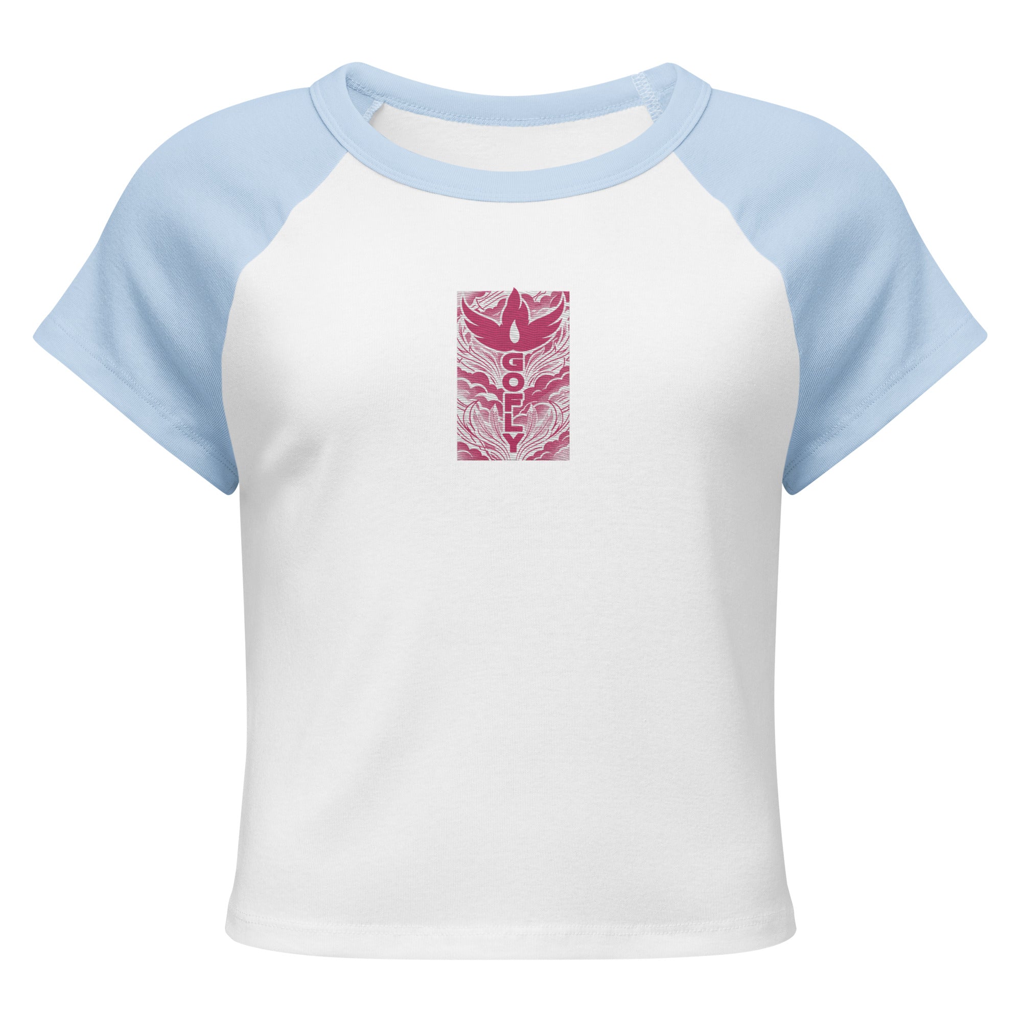 GoFly Women’s micro rib raglan baby tee